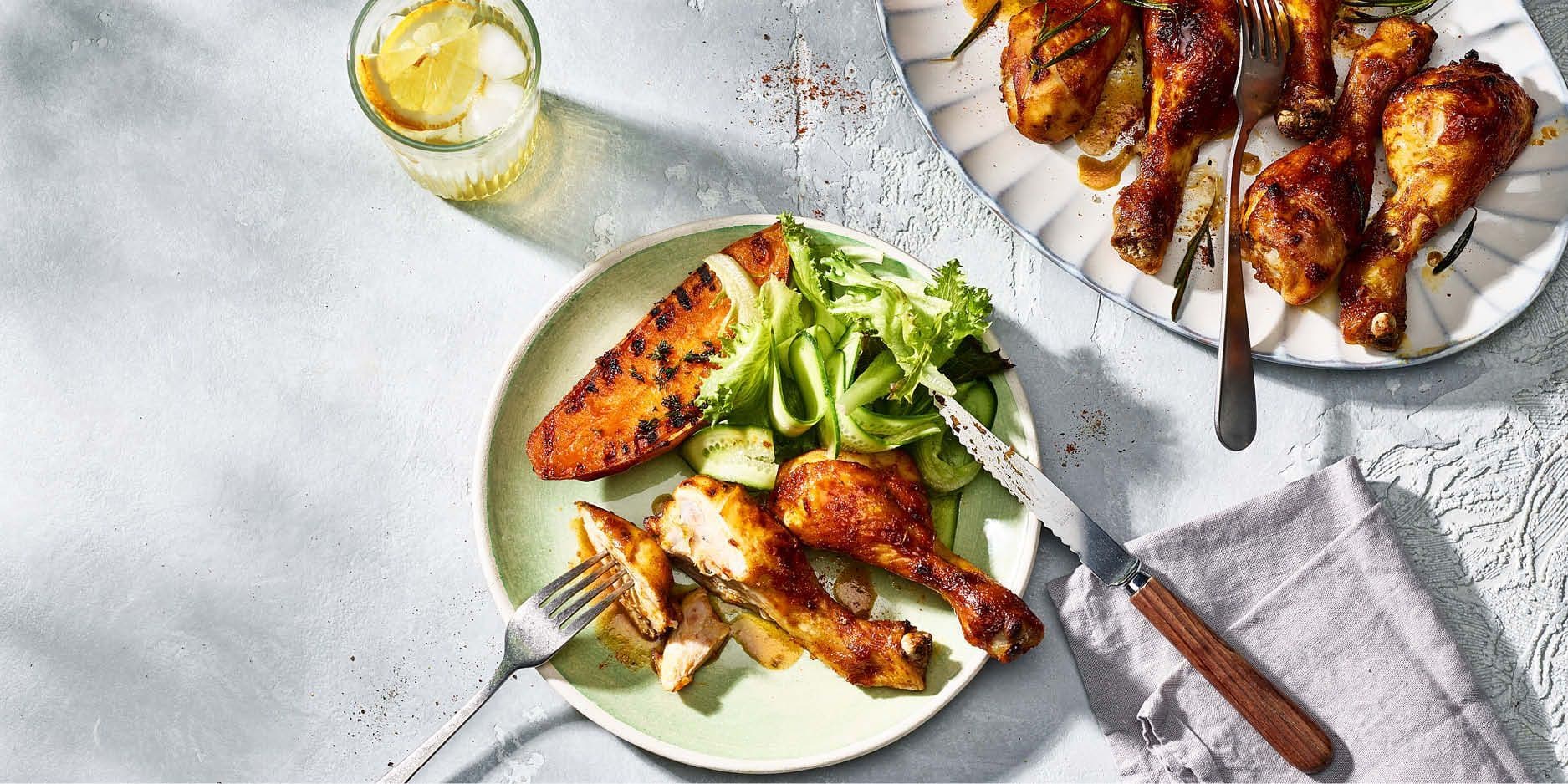 Grillierte Pouletschenkel