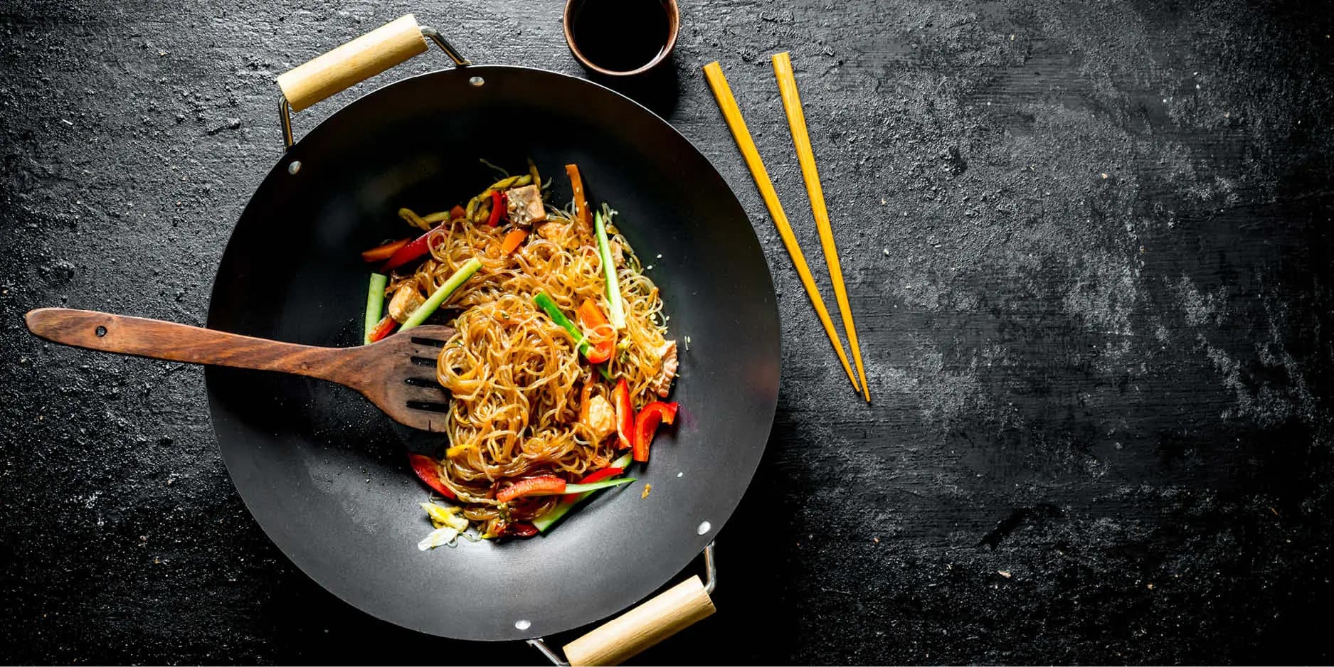 Asia Wok-Nudeln