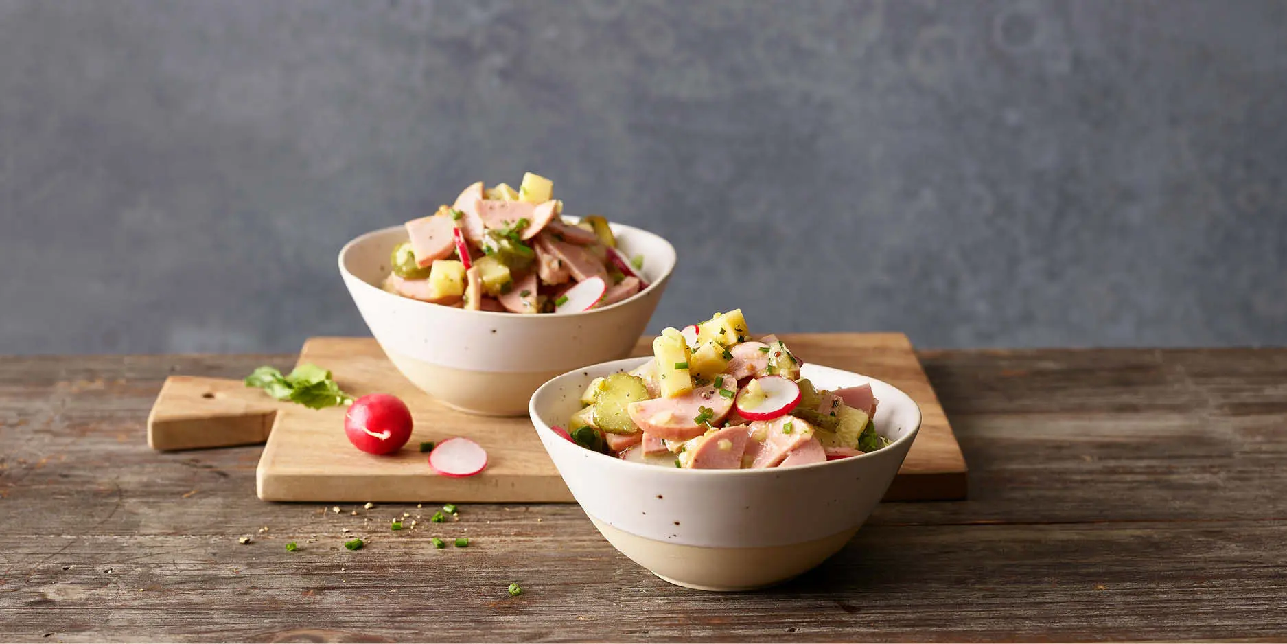Wurst-Käse-Salat